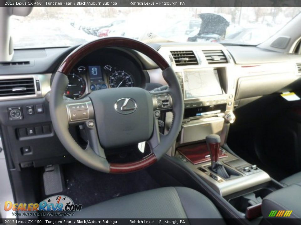 2013 Lexus GX 460 Tungsten Pearl / Black/Auburn Bubinga Photo #11