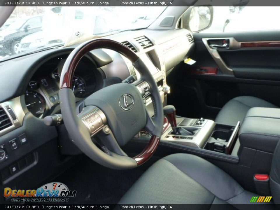 2013 Lexus GX 460 Tungsten Pearl / Black/Auburn Bubinga Photo #13