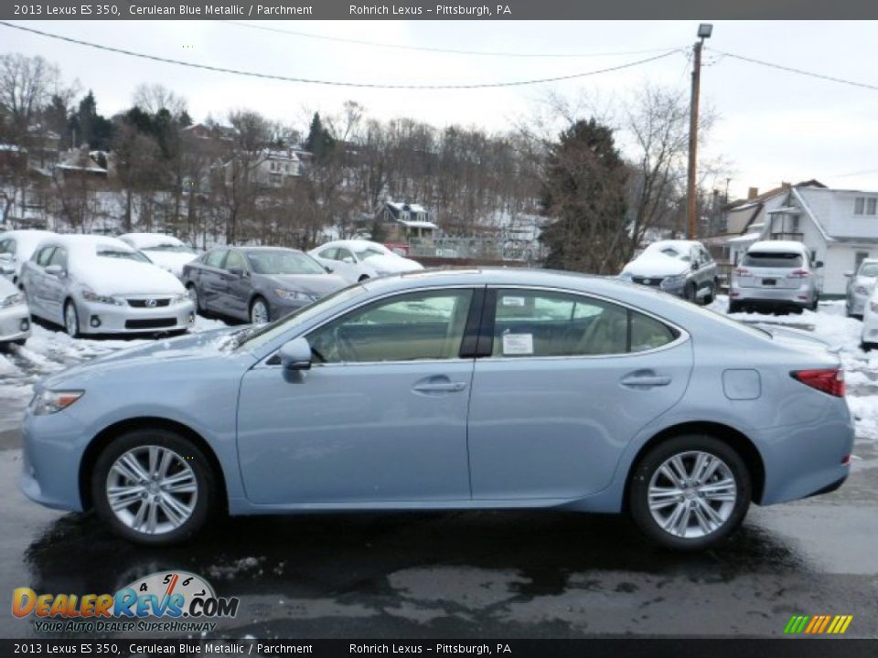 2013 Lexus ES 350 Cerulean Blue Metallic / Parchment Photo #1
