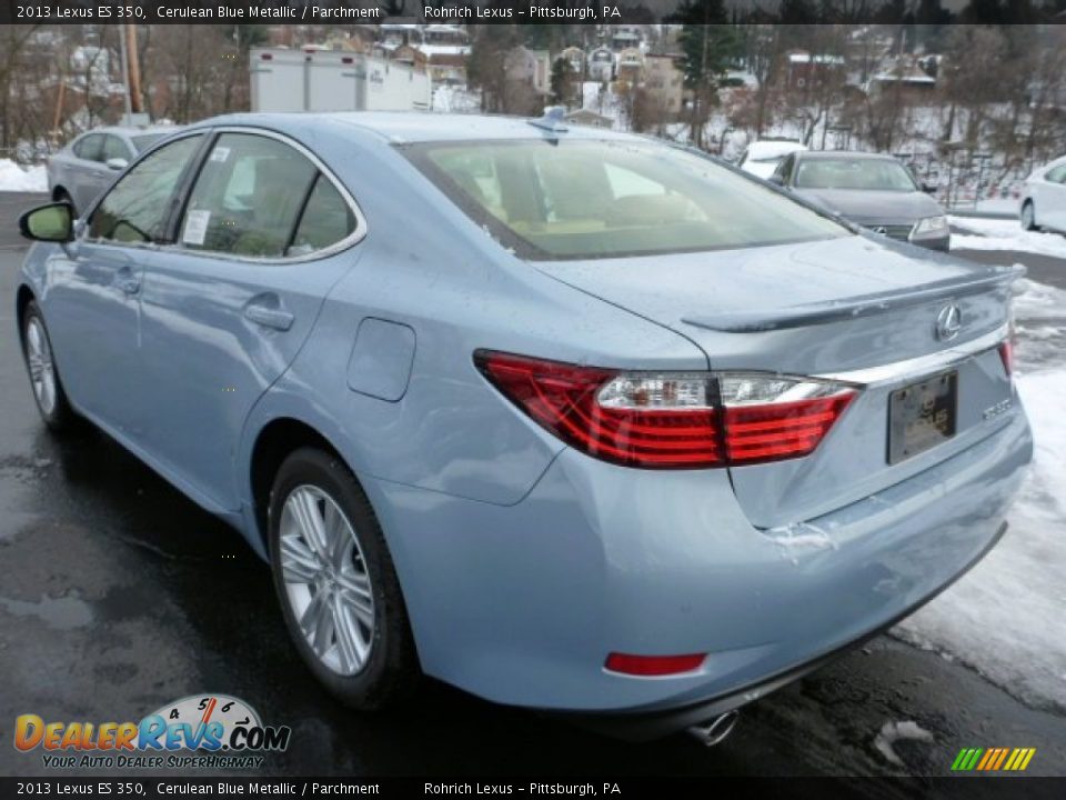 2013 Lexus ES 350 Cerulean Blue Metallic / Parchment Photo #2