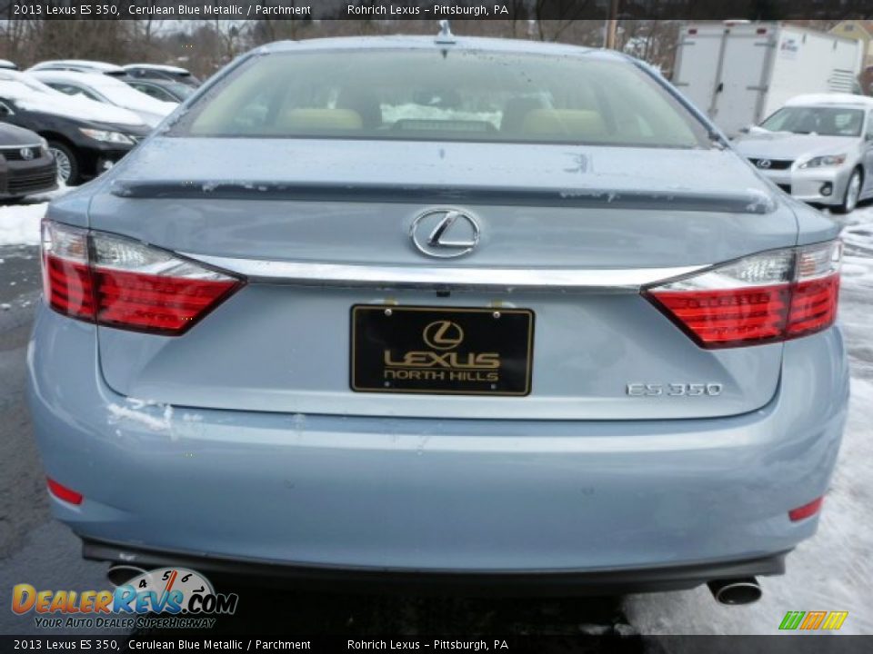2013 Lexus ES 350 Cerulean Blue Metallic / Parchment Photo #3