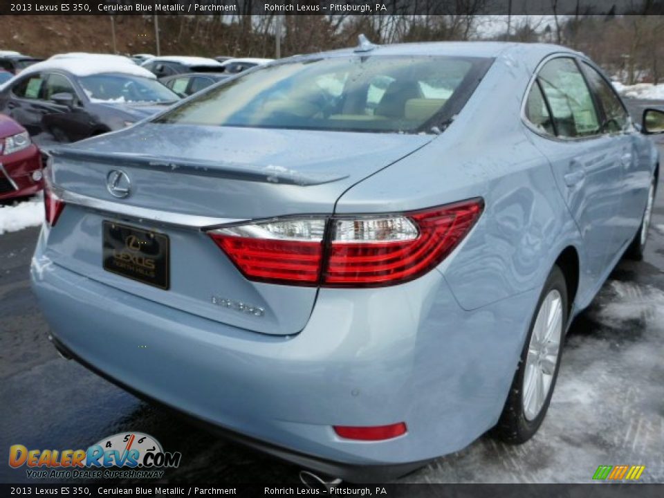 2013 Lexus ES 350 Cerulean Blue Metallic / Parchment Photo #4