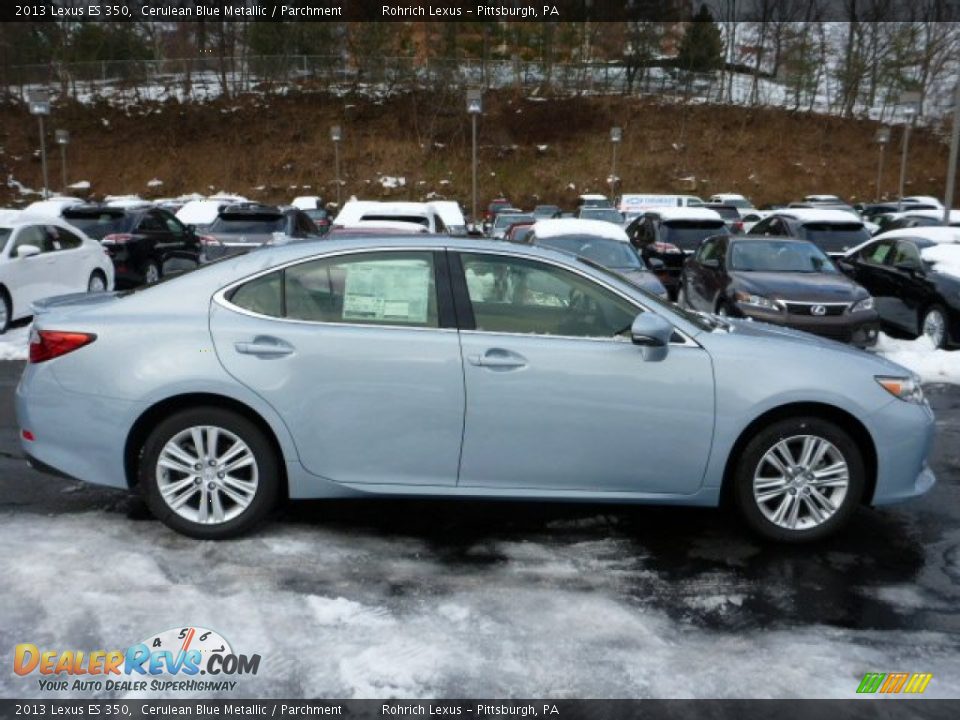 2013 Lexus ES 350 Cerulean Blue Metallic / Parchment Photo #5