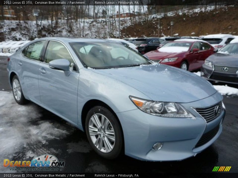 2013 Lexus ES 350 Cerulean Blue Metallic / Parchment Photo #6
