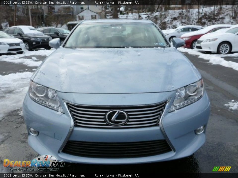 2013 Lexus ES 350 Cerulean Blue Metallic / Parchment Photo #7