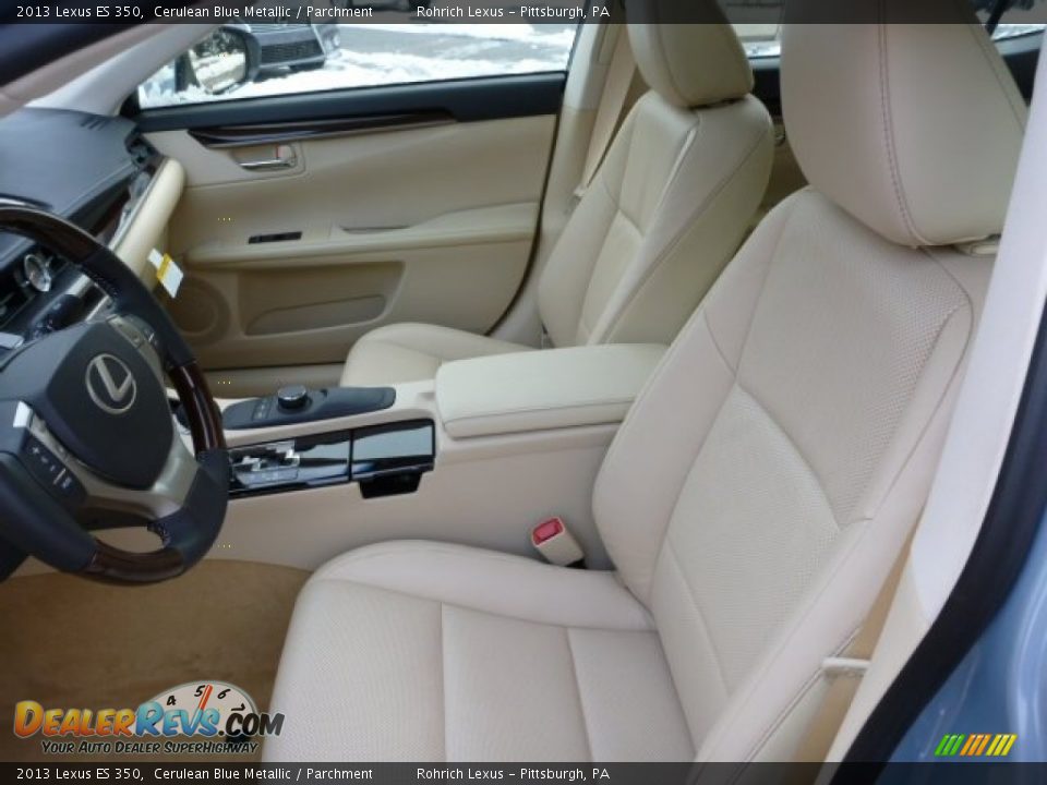 2013 Lexus ES 350 Cerulean Blue Metallic / Parchment Photo #10