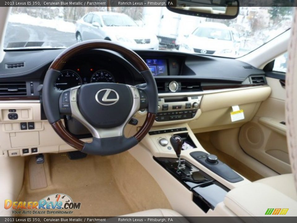 2013 Lexus ES 350 Cerulean Blue Metallic / Parchment Photo #12