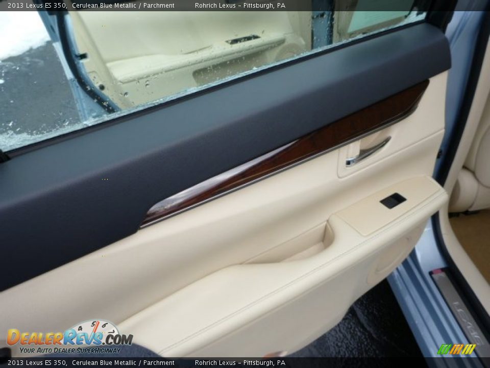 2013 Lexus ES 350 Cerulean Blue Metallic / Parchment Photo #13