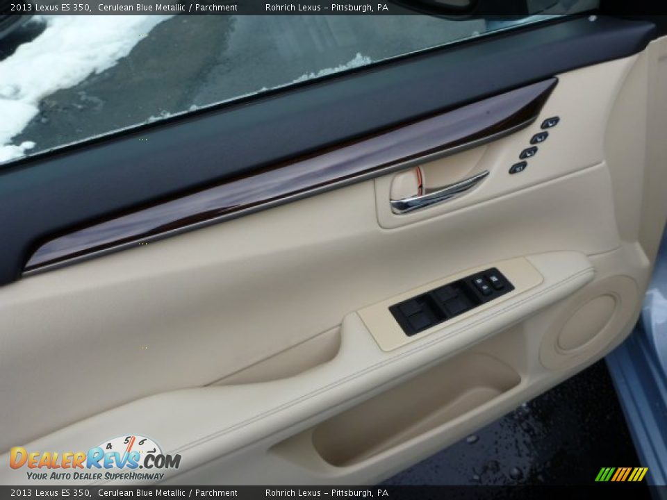 2013 Lexus ES 350 Cerulean Blue Metallic / Parchment Photo #14