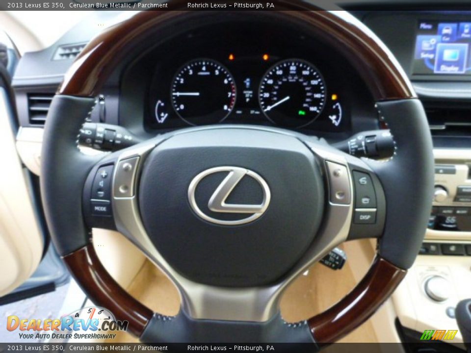 2013 Lexus ES 350 Cerulean Blue Metallic / Parchment Photo #17