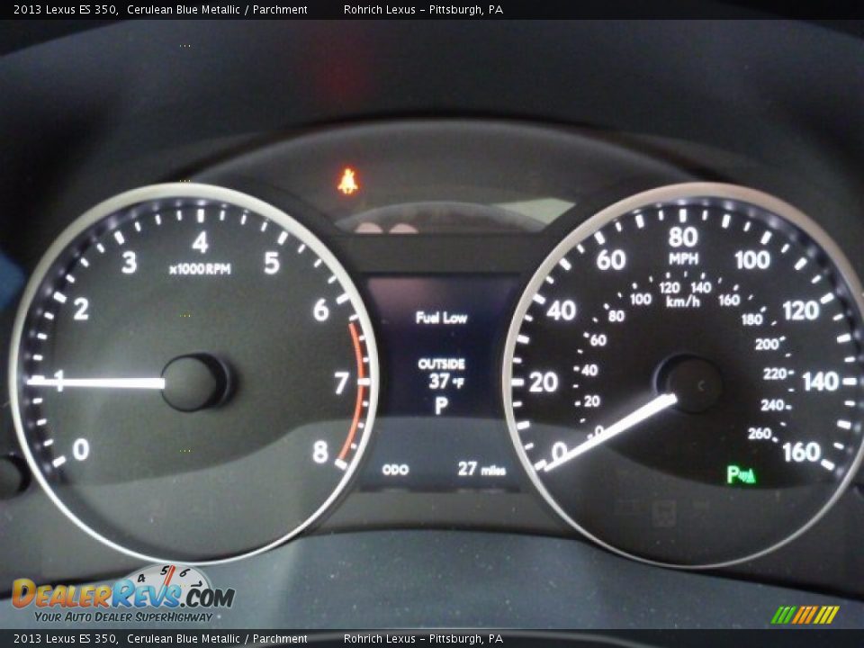 2013 Lexus ES 350 Cerulean Blue Metallic / Parchment Photo #19