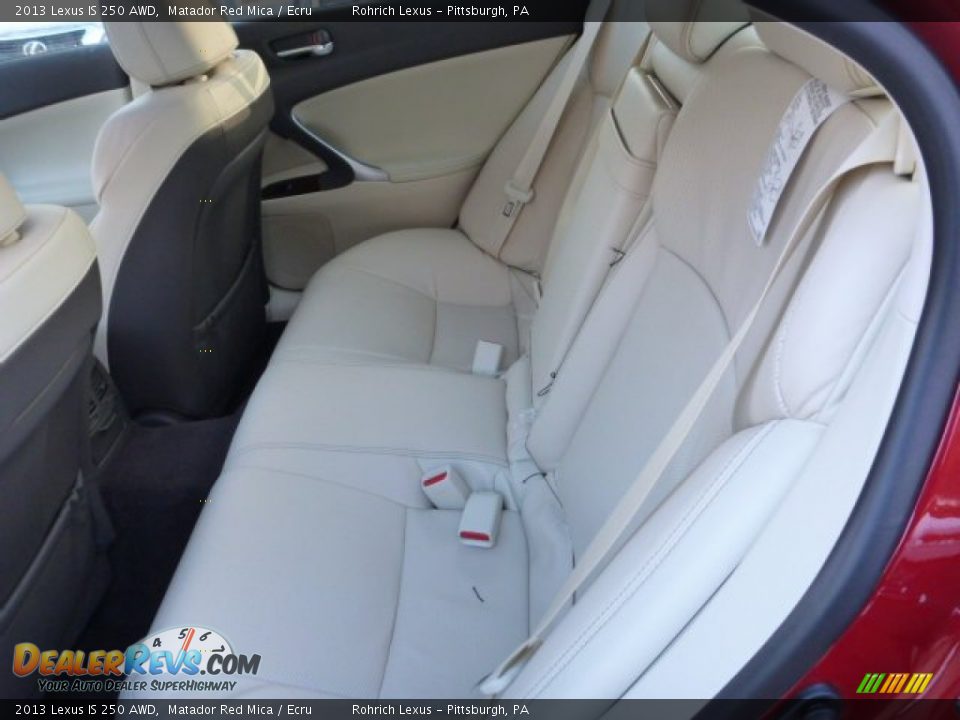 2013 Lexus IS 250 AWD Matador Red Mica / Ecru Photo #11