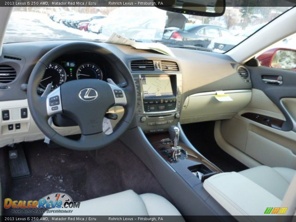 Ecru Interior - 2013 Lexus IS 250 AWD Photo #12