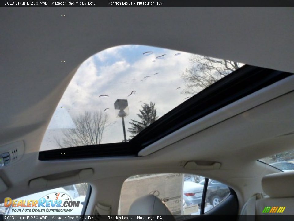 Sunroof of 2013 Lexus IS 250 AWD Photo #14