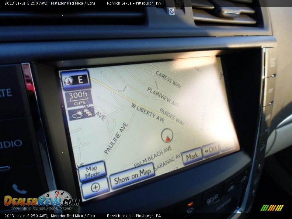 2013 Lexus IS 250 AWD Matador Red Mica / Ecru Photo #16