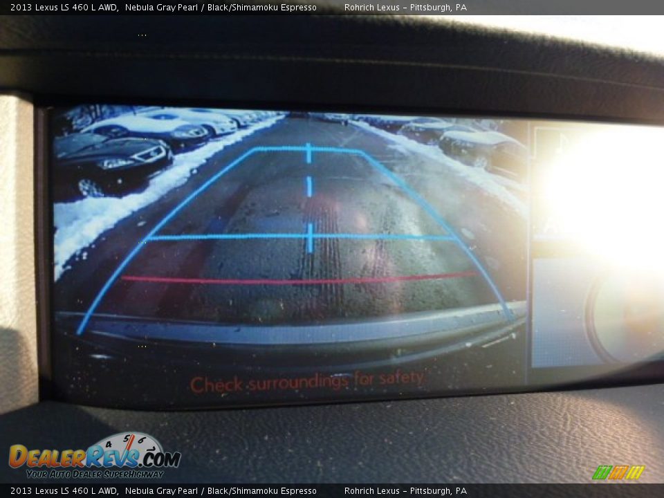 2013 Lexus LS 460 L AWD Nebula Gray Pearl / Black/Shimamoku Espresso Photo #20