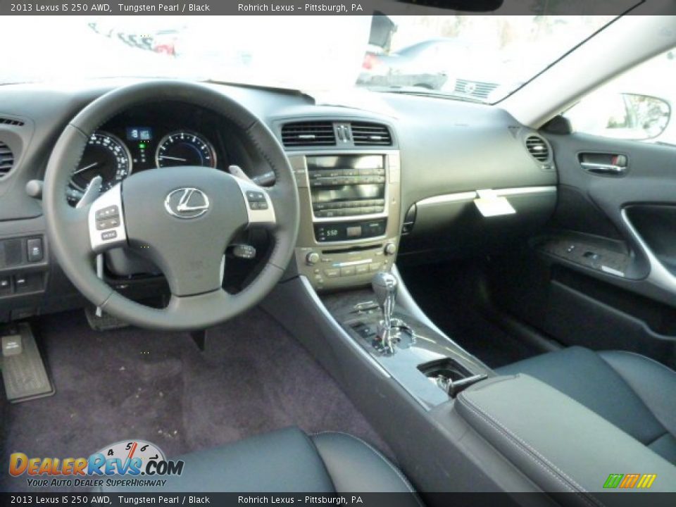 Black Interior - 2013 Lexus IS 250 AWD Photo #12