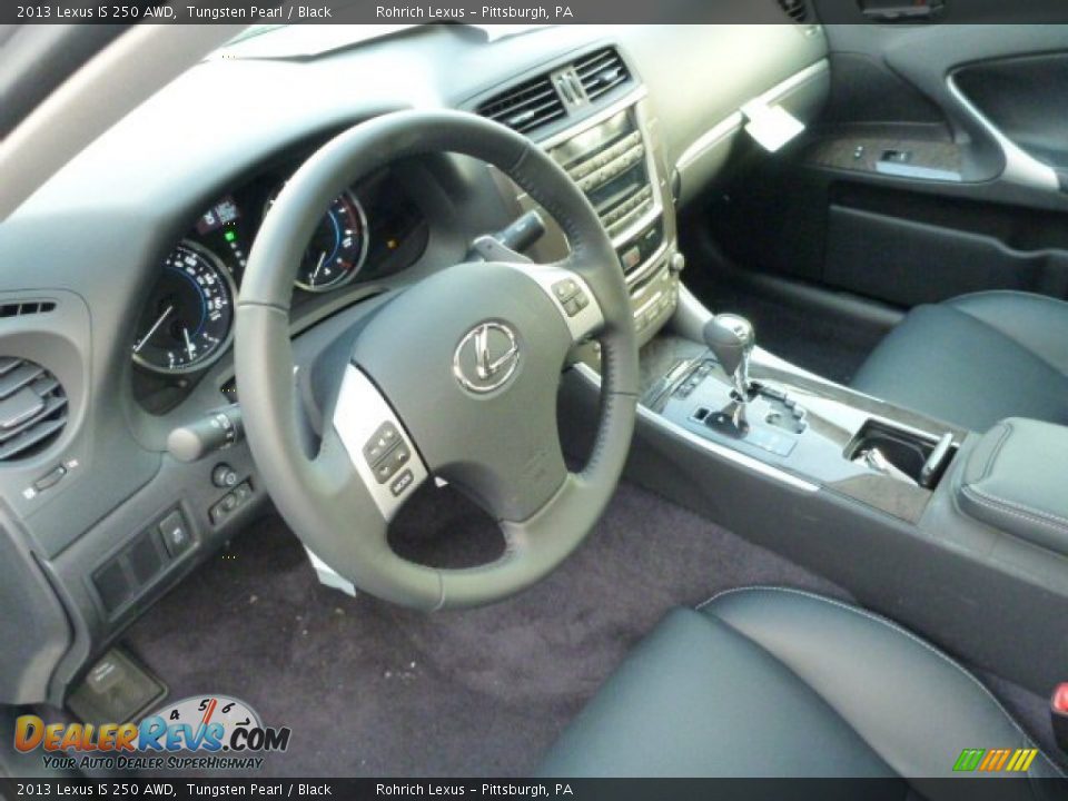 2013 Lexus IS 250 AWD Tungsten Pearl / Black Photo #15