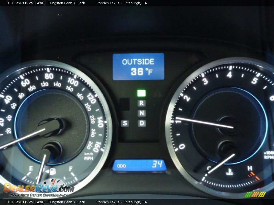 2013 Lexus IS 250 AWD Tungsten Pearl / Black Photo #20