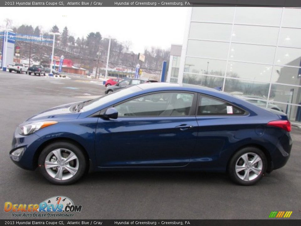 2013 Hyundai Elantra Coupe GS Atlantic Blue / Gray Photo #2
