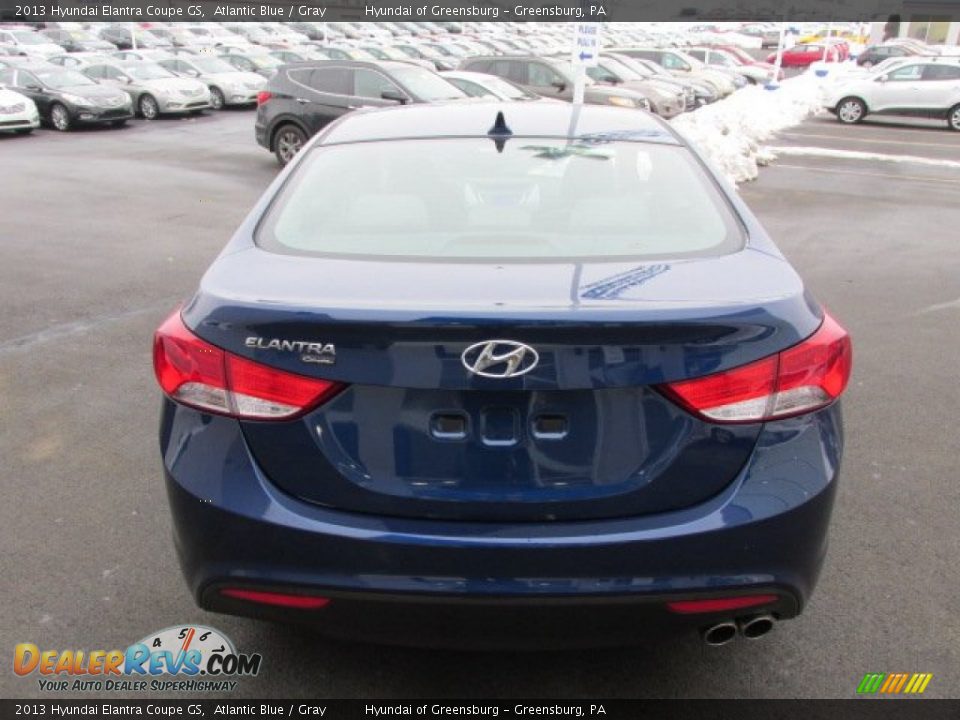 2013 Hyundai Elantra Coupe GS Atlantic Blue / Gray Photo #4