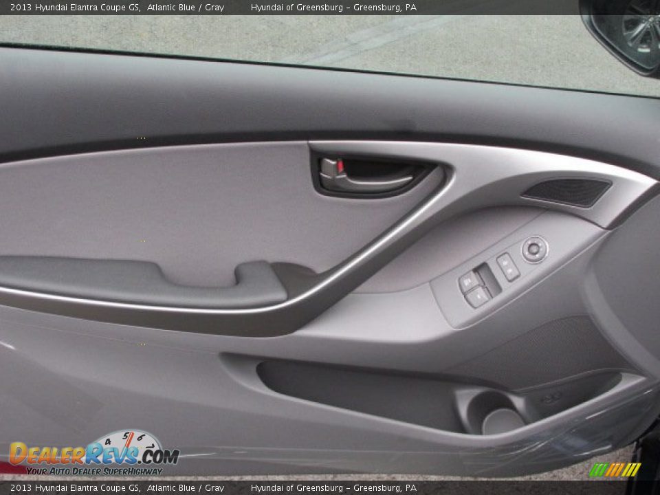 2013 Hyundai Elantra Coupe GS Atlantic Blue / Gray Photo #6