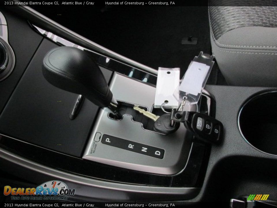 2013 Hyundai Elantra Coupe GS Atlantic Blue / Gray Photo #9