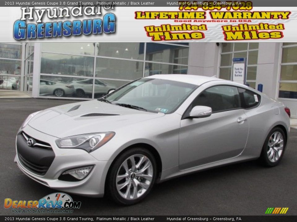 2013 Hyundai Genesis Coupe 3.8 Grand Touring Platinum Metallic / Black Leather Photo #1