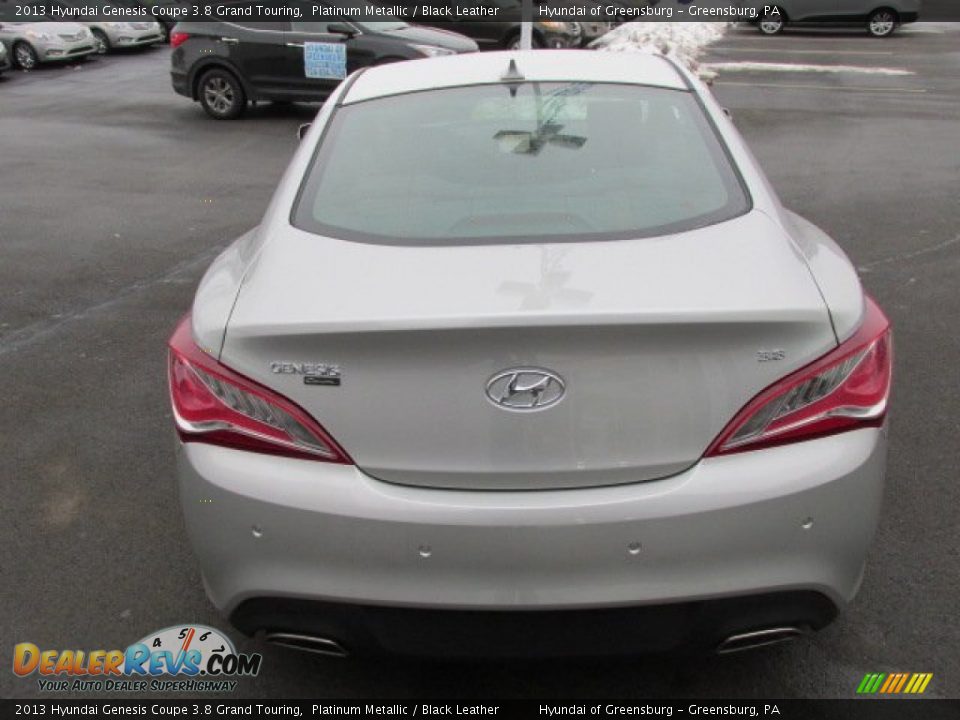 2013 Hyundai Genesis Coupe 3.8 Grand Touring Platinum Metallic / Black Leather Photo #4