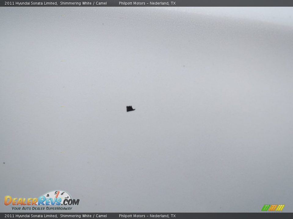 2011 Hyundai Sonata Limited Shimmering White / Camel Photo #16