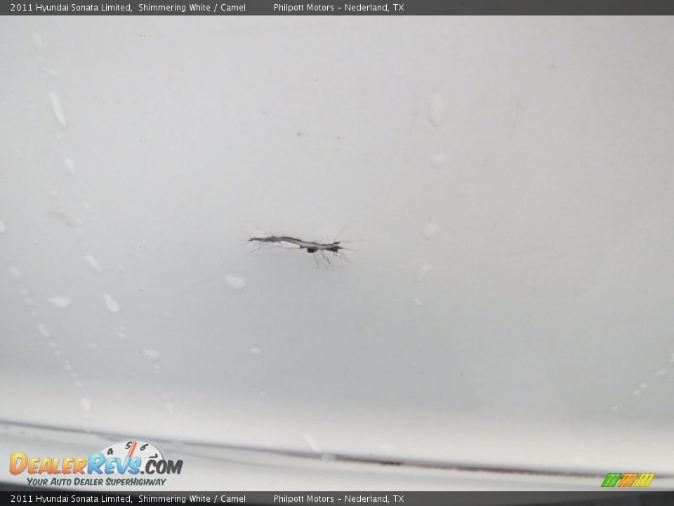 2011 Hyundai Sonata Limited Shimmering White / Camel Photo #19