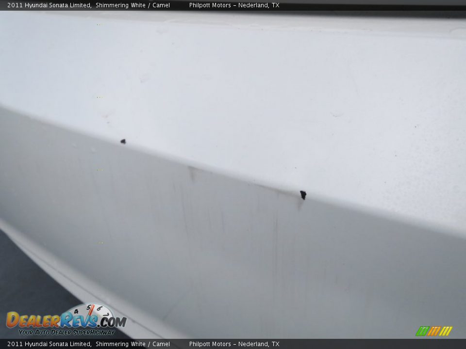 2011 Hyundai Sonata Limited Shimmering White / Camel Photo #20