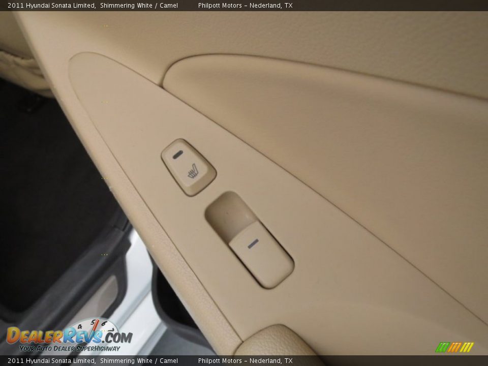 2011 Hyundai Sonata Limited Shimmering White / Camel Photo #29