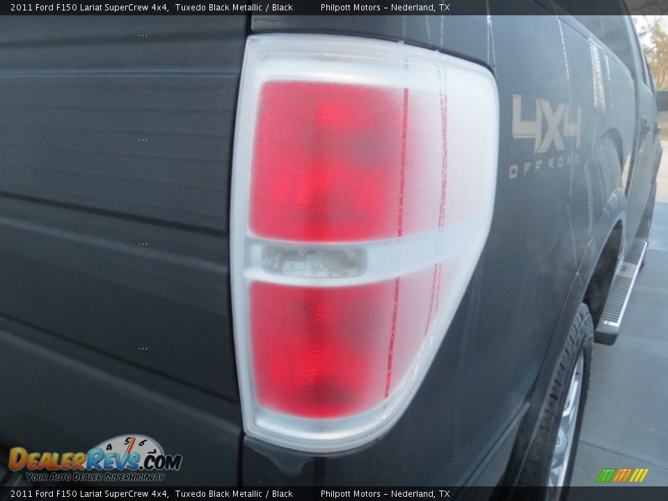 2011 Ford F150 Lariat SuperCrew 4x4 Tuxedo Black Metallic / Black Photo #19