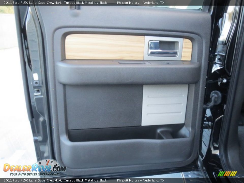 2011 Ford F150 Lariat SuperCrew 4x4 Tuxedo Black Metallic / Black Photo #29