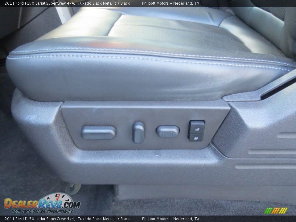 2011 Ford F150 Lariat SuperCrew 4x4 Tuxedo Black Metallic / Black Photo #34