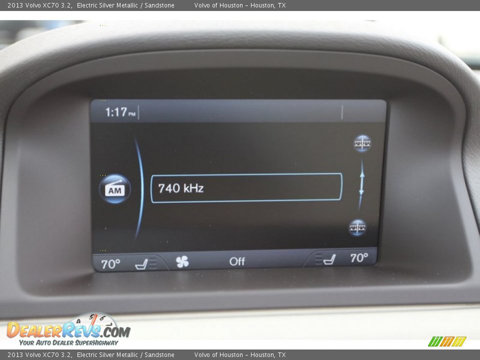 2013 Volvo XC70 3.2 Electric Silver Metallic / Sandstone Photo #19