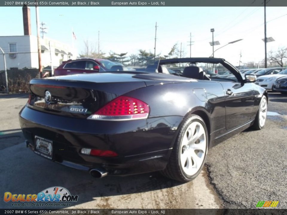 2007 BMW 6 Series 650i Convertible Jet Black / Black Photo #3