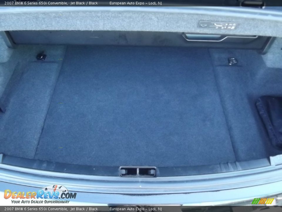 2007 BMW 6 Series 650i Convertible Jet Black / Black Photo #6