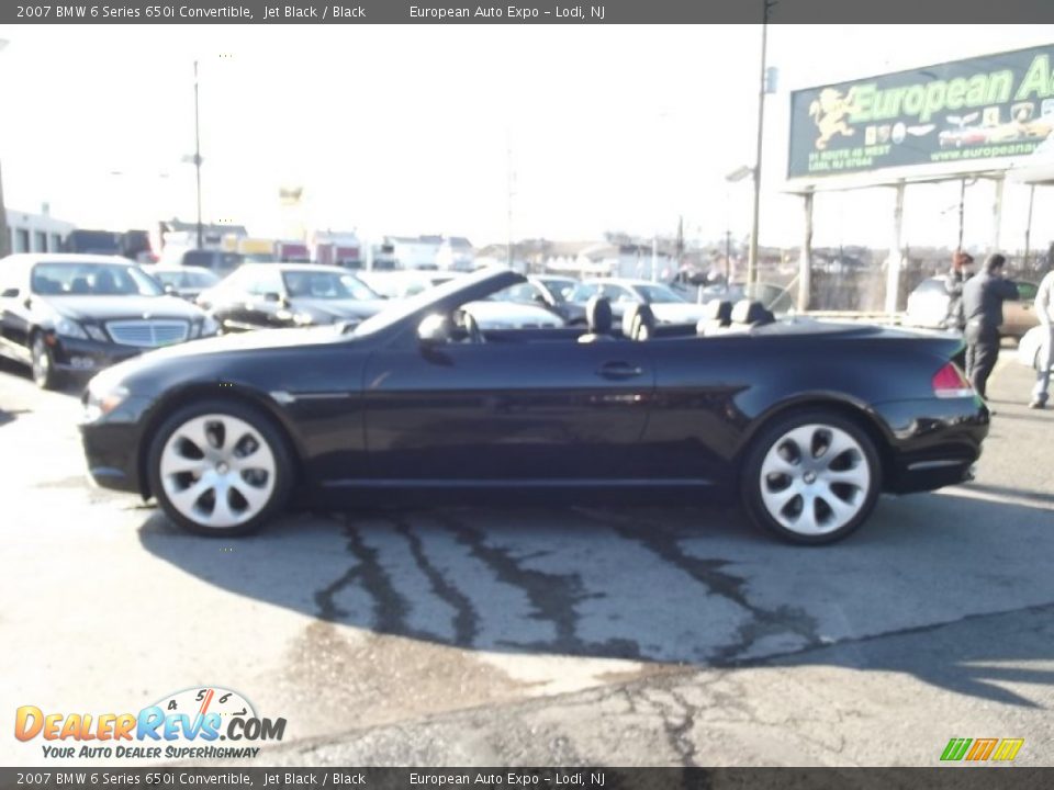 2007 BMW 6 Series 650i Convertible Jet Black / Black Photo #7