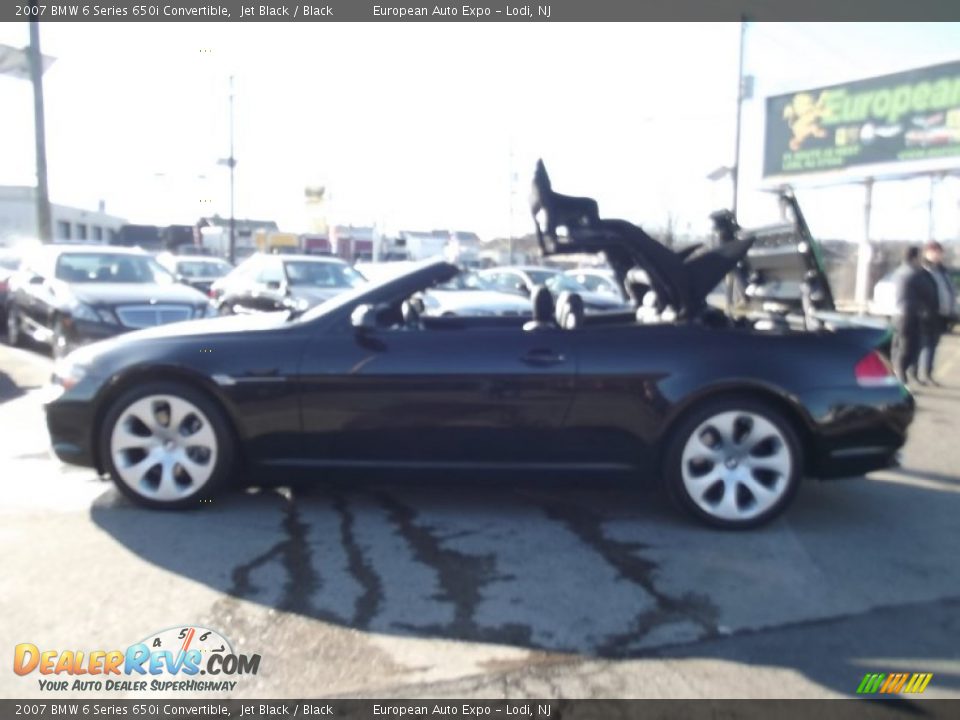 2007 BMW 6 Series 650i Convertible Jet Black / Black Photo #8