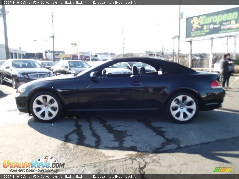 2007 BMW 6 Series 650i Convertible Jet Black / Black Photo #9