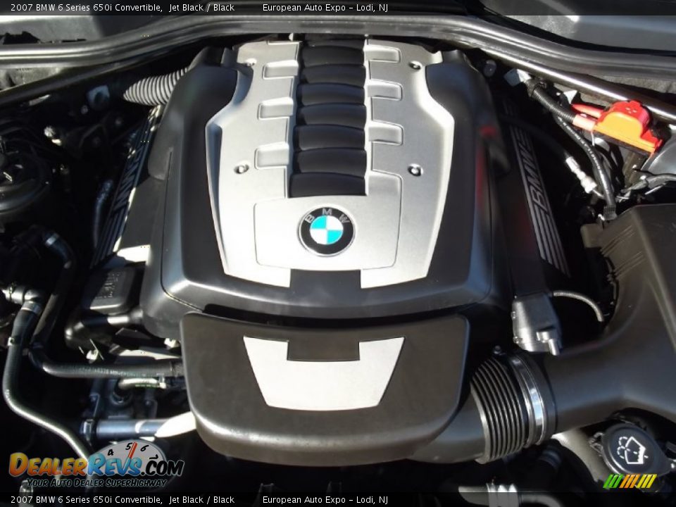 2007 BMW 6 Series 650i Convertible Jet Black / Black Photo #11