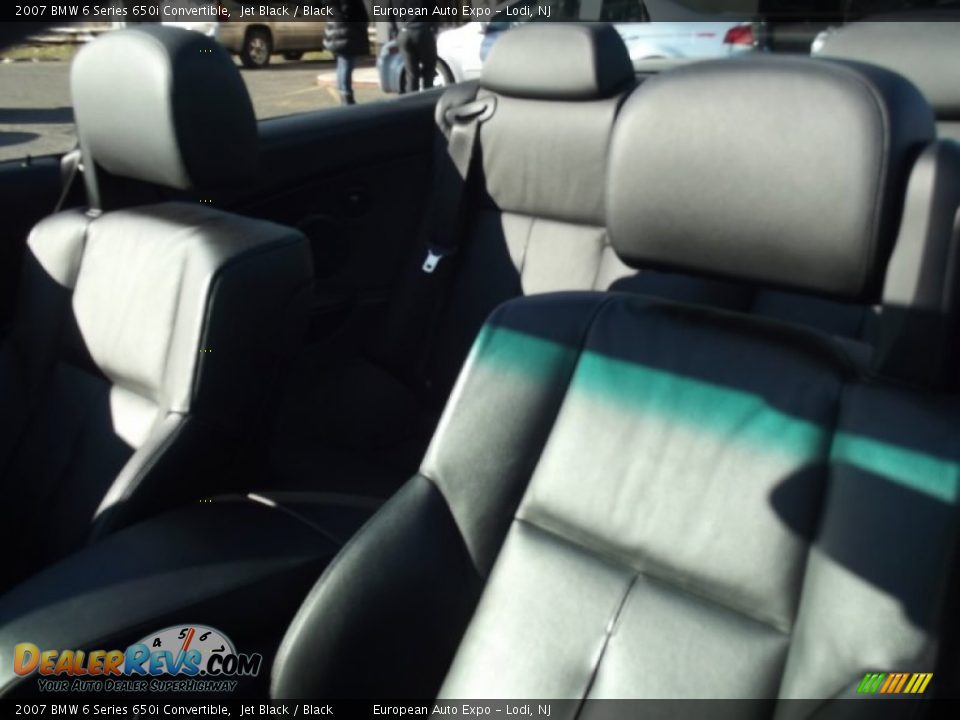 2007 BMW 6 Series 650i Convertible Jet Black / Black Photo #13