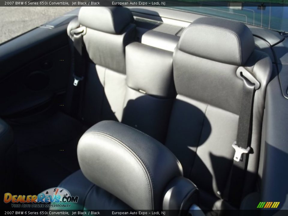2007 BMW 6 Series 650i Convertible Jet Black / Black Photo #14