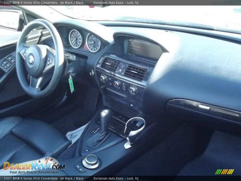 2007 BMW 6 Series 650i Convertible Jet Black / Black Photo #15