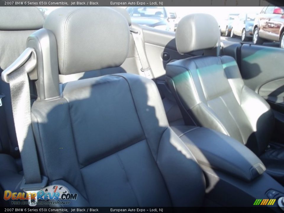 2007 BMW 6 Series 650i Convertible Jet Black / Black Photo #16