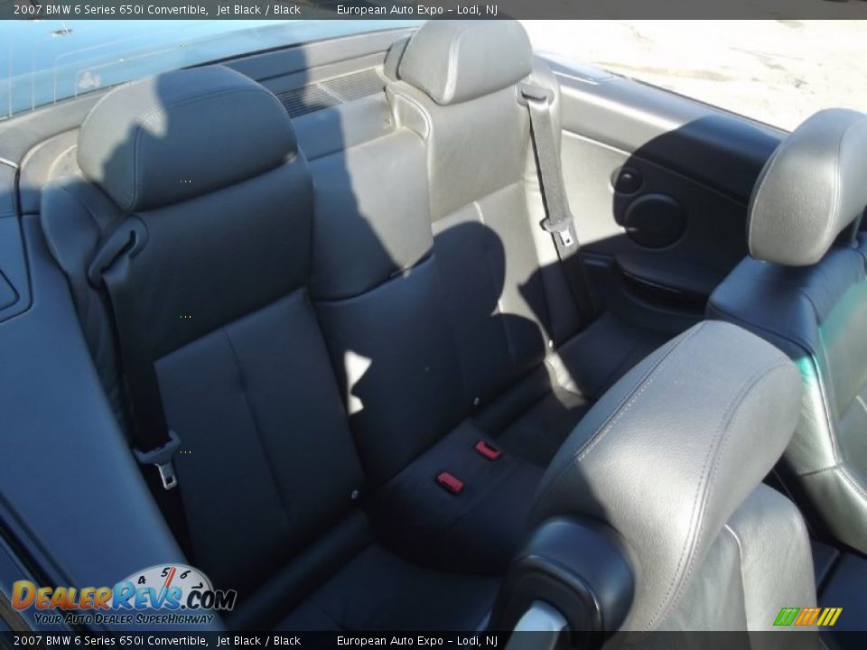 2007 BMW 6 Series 650i Convertible Jet Black / Black Photo #17