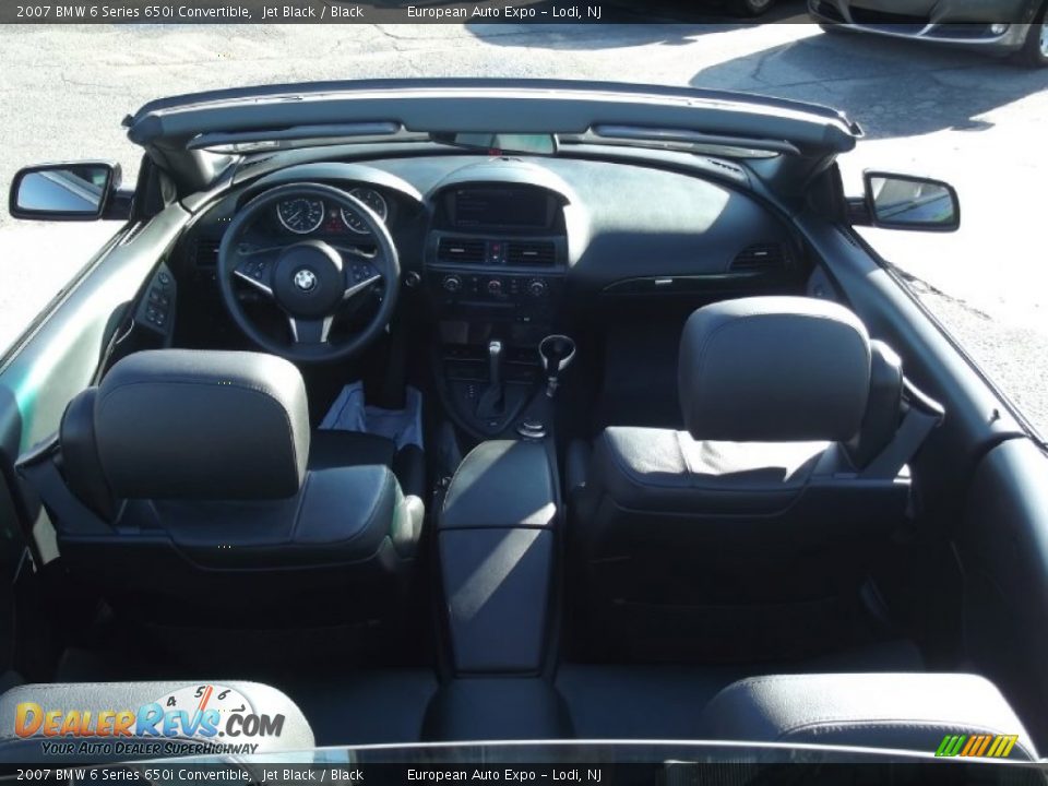 2007 BMW 6 Series 650i Convertible Jet Black / Black Photo #18