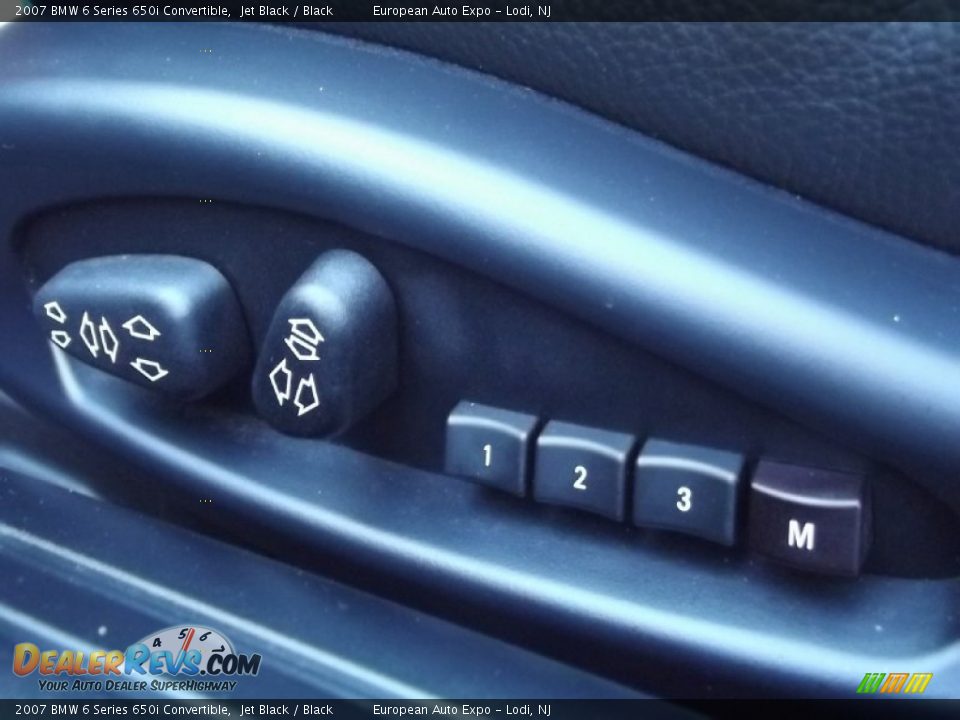 2007 BMW 6 Series 650i Convertible Jet Black / Black Photo #19